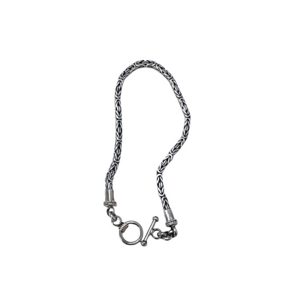 Balinese Silver Chain Bracelet - Picture 2 of 6